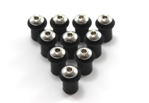 Gummi rubnuts muttern - 10,