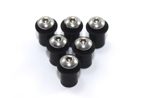 Windschutz gummi mutter - 6x,